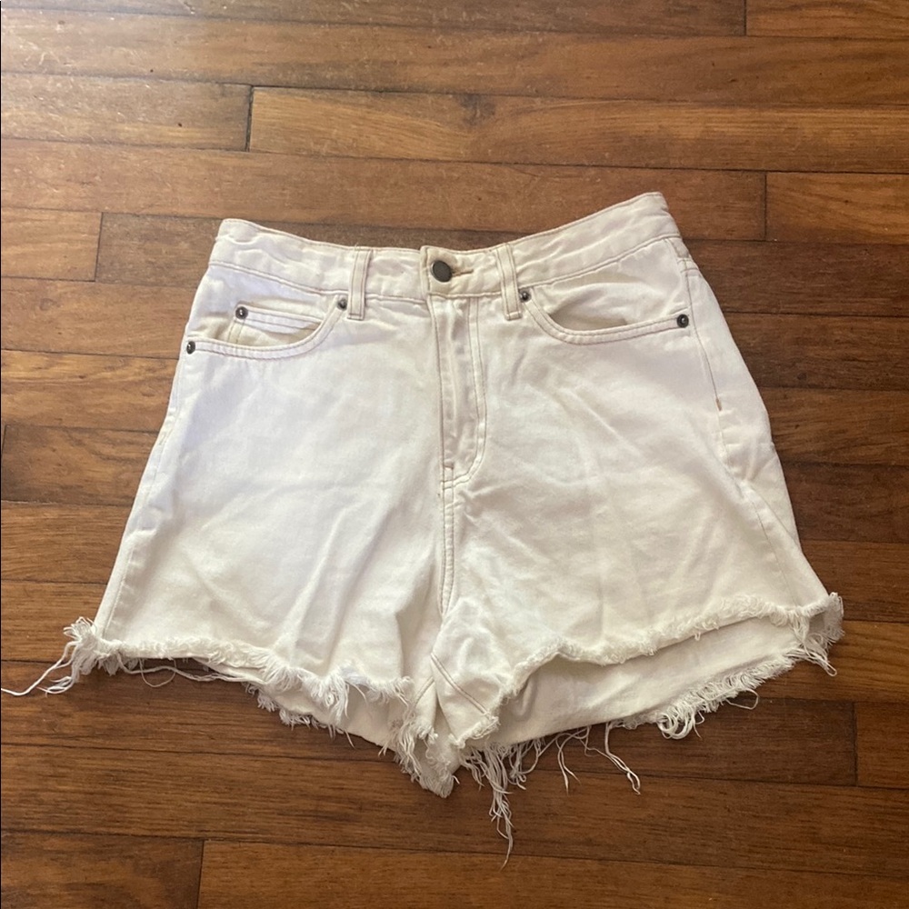 Women's White Denim Shorts